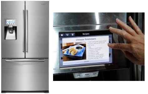 réfrigérateur Samsung, avec écran tactile